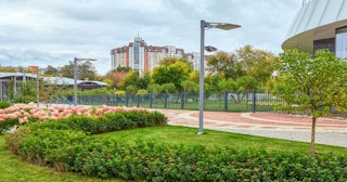 Профессиональное озеленение улиц в Кохме в октябре